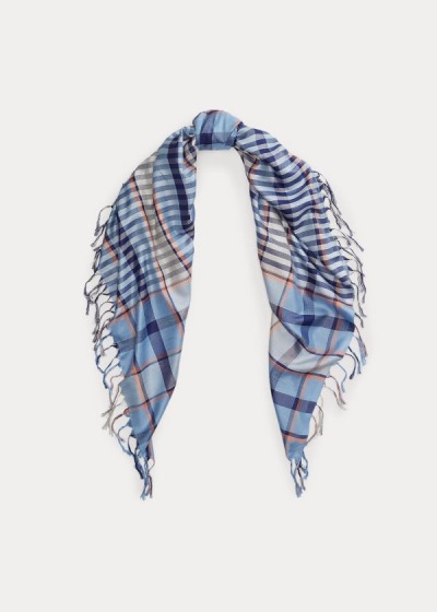 Women's Polo Ralph Lauren Silk Madras Scarf | 842093IHW